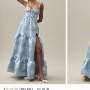 V. Chapman Charlotte Corset Gown Pearls